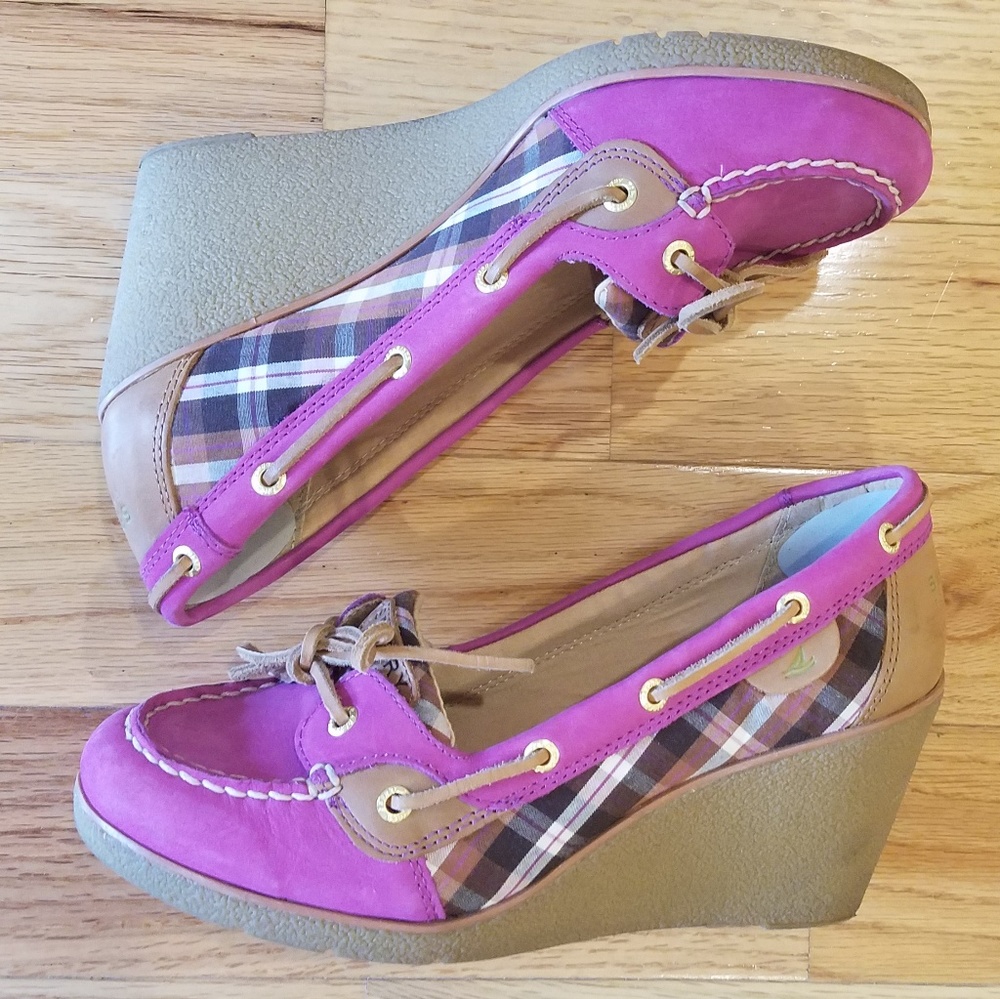 Sperry Top-Sider Plaid Wedges